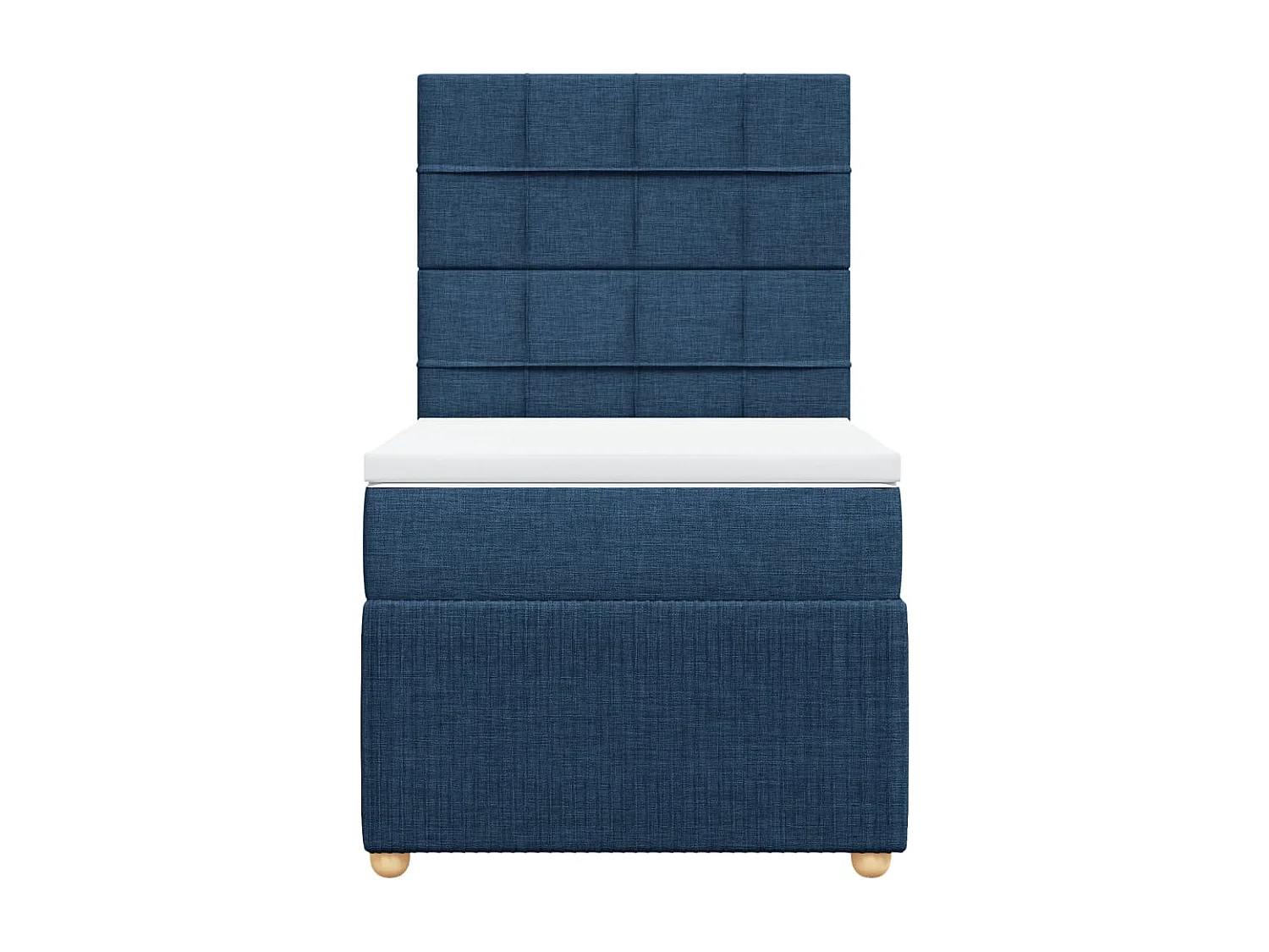 Sommier à lattes de lit avec matelas Bleu 80x200 cm Tissu