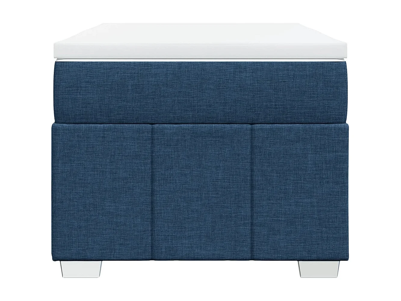 Sommier à lattes de lit avec matelas Bleu 90x200 cm Tissu