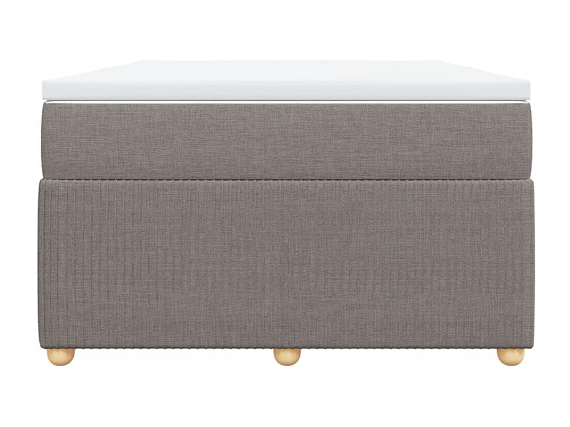 Boxspring met matras stof taupe 120x200 cm