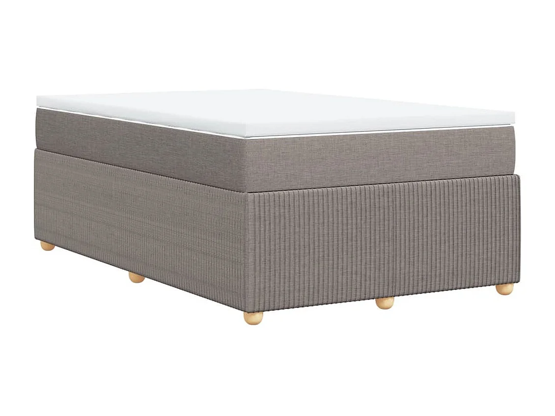 Boxspring met matras stof taupe 120x200 cm