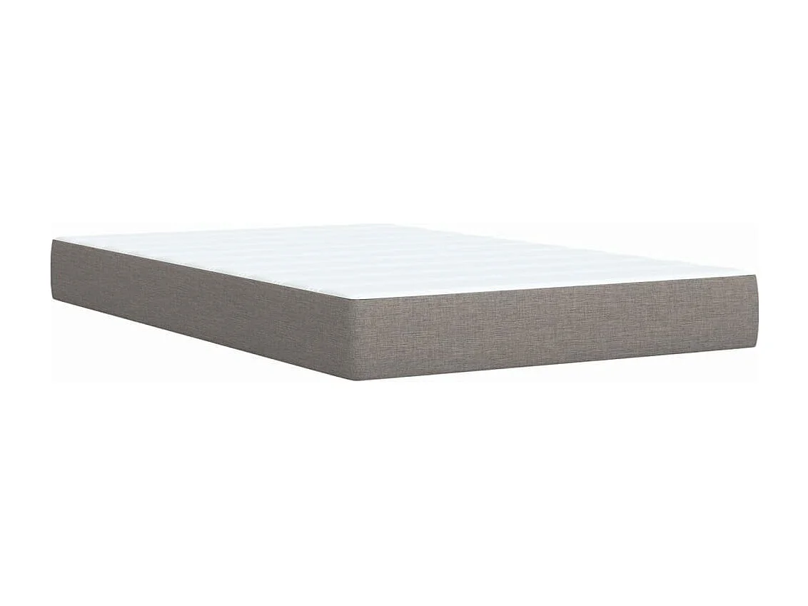 Boxspring met matras stof taupe 120x200 cm