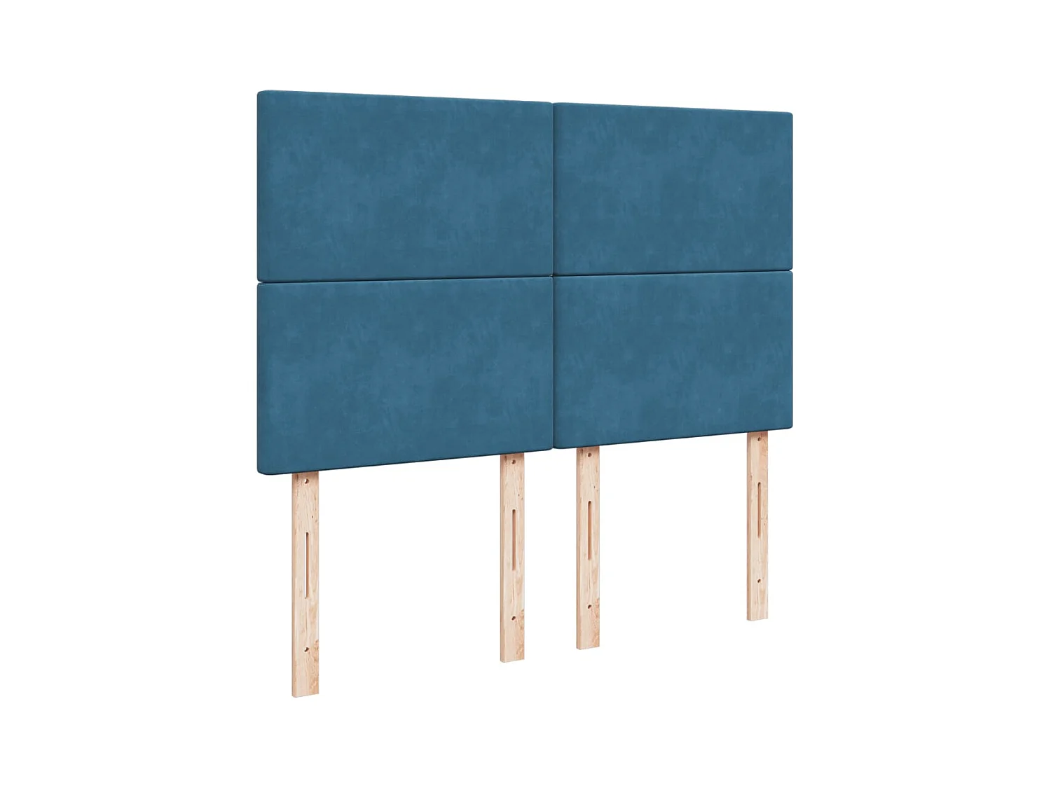 Cama com molas/colchão 140x190 cm veludo azul-escuro