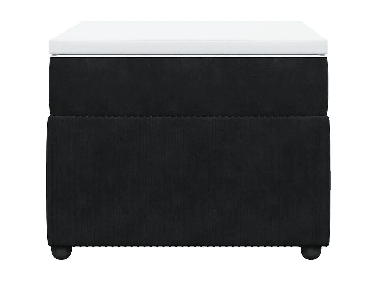 Boxspring met matras fluweel zwart 90x190 cm