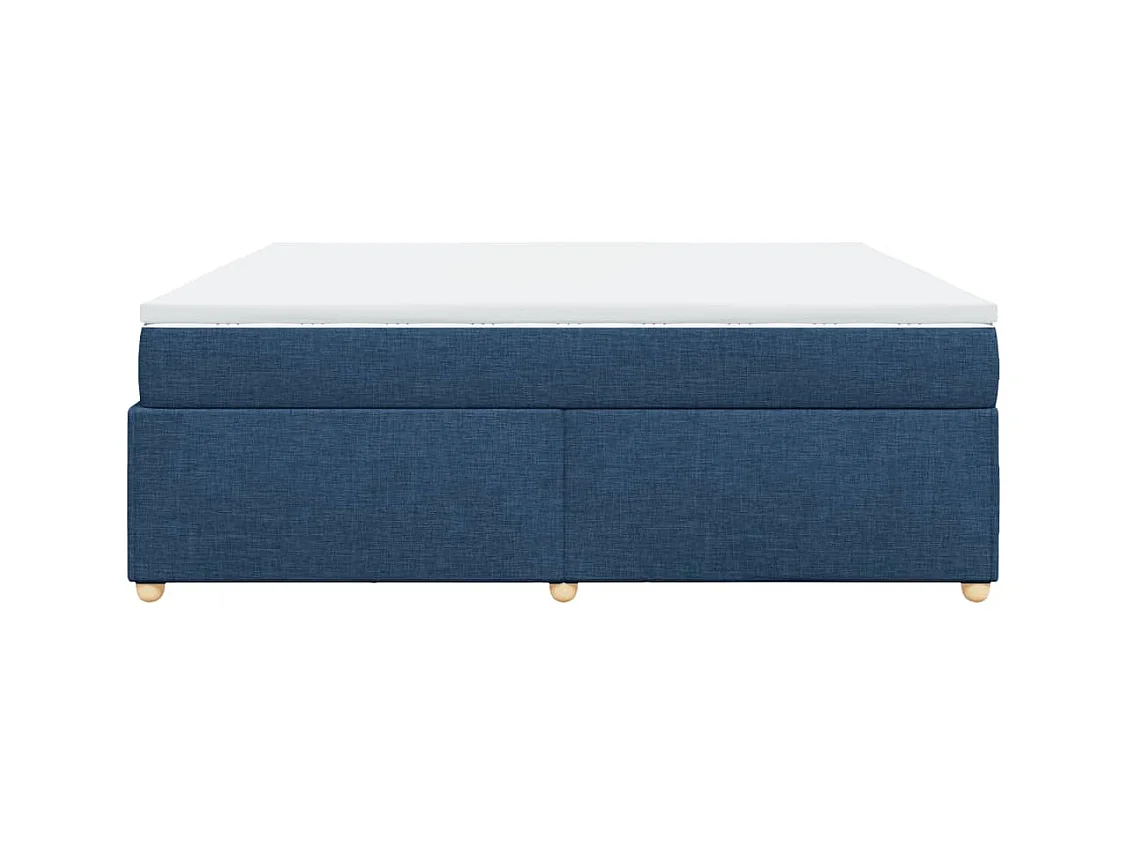 Boxspring met matras stof blauw 180x200 cm