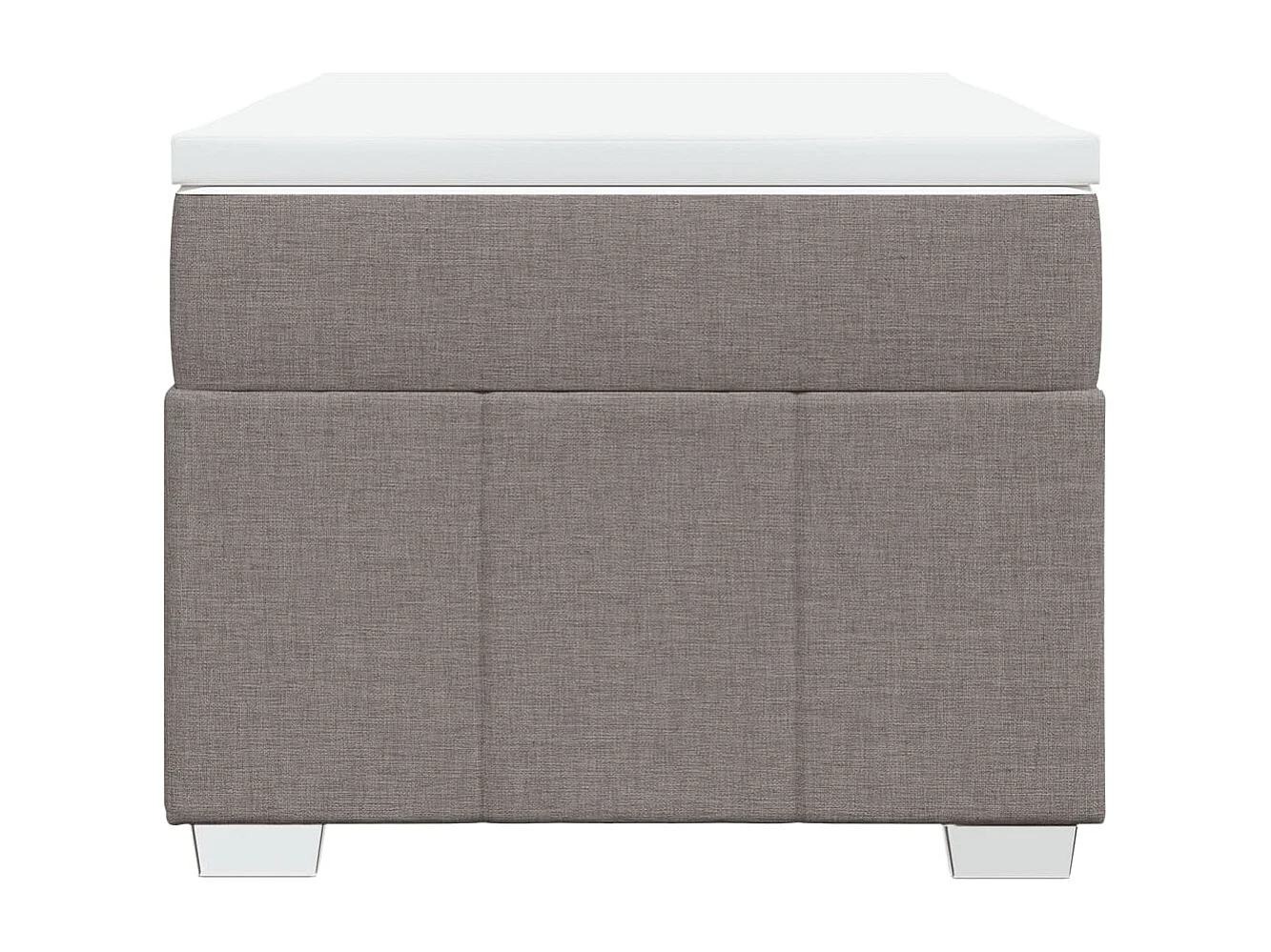 Sommier à lattes de lit avec matelas Taupe 80x200 cm Tissu