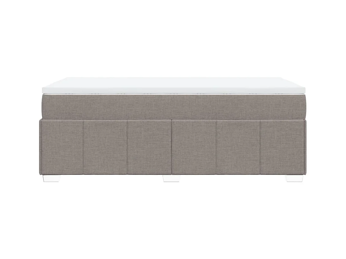 Sommier à lattes de lit avec matelas Taupe 80x200 cm Tissu