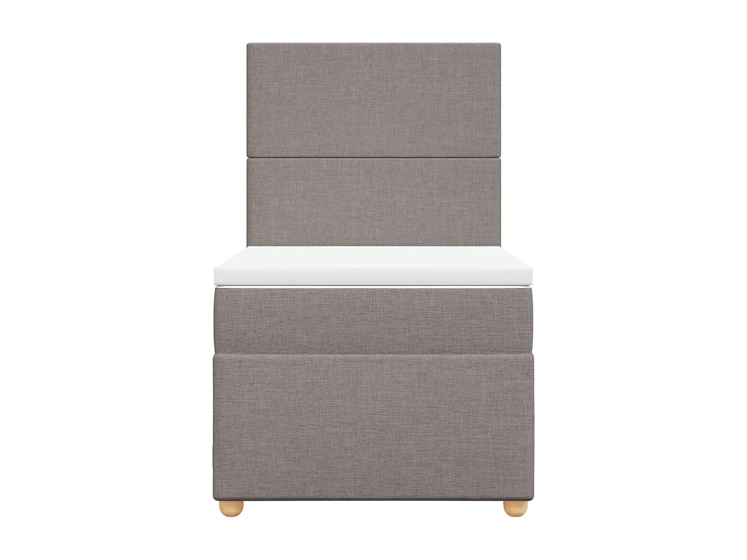 Sommier à lattes de lit avec matelas Taupe 80x200 cm Tissu
