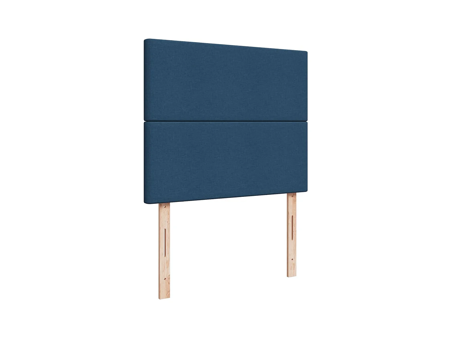 Cama boxspring com colchão 120x190 cm tecido azul