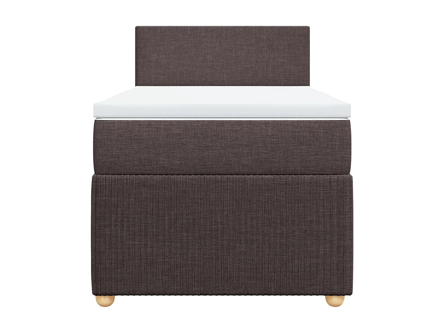 Sommier à lattes de lit avec matelas Marron foncé 90x200 cm