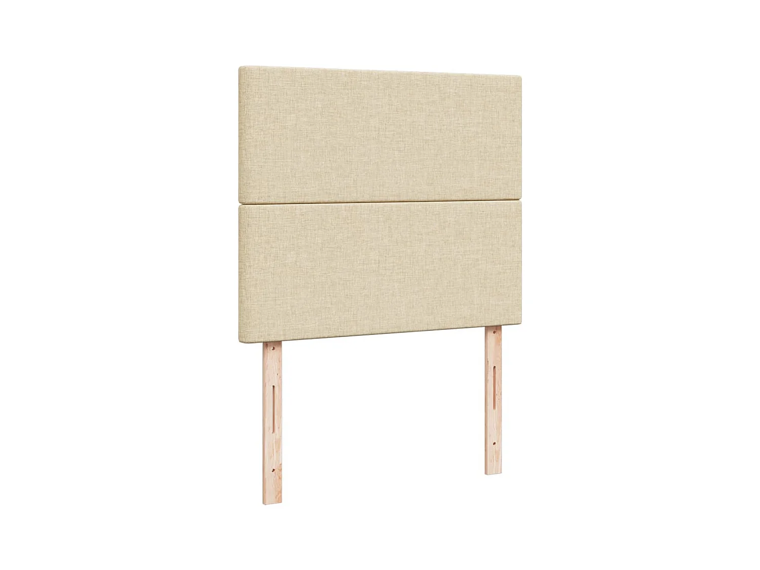Cama boxspring com colchão 120x190 cm tecido cor creme