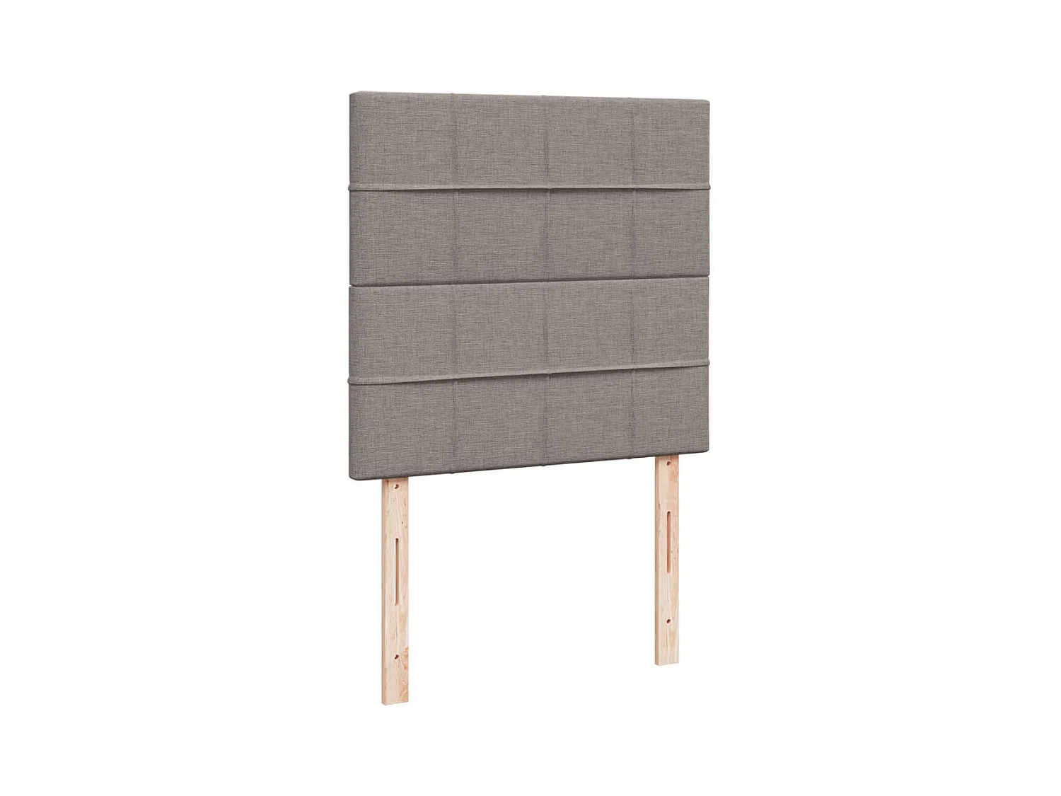 Cama com molas/colchão 90x200 cm tecido castanho-acinzentado