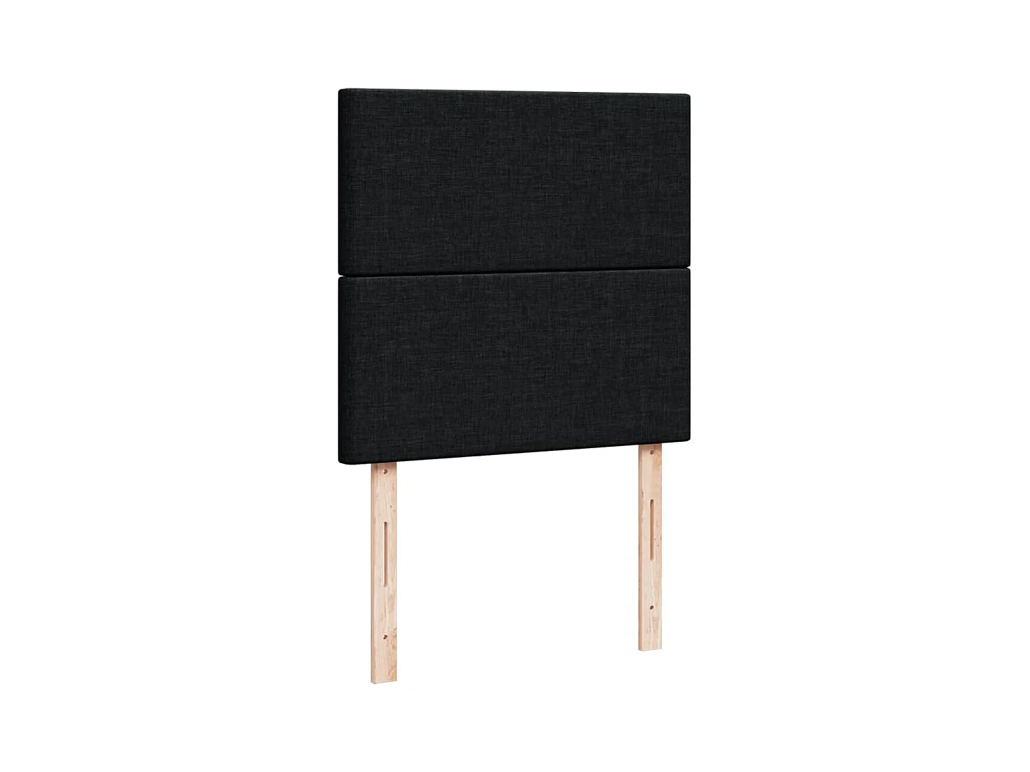 Sommier à lattes de lit avec matelas Noir 90x190 cm Tissu