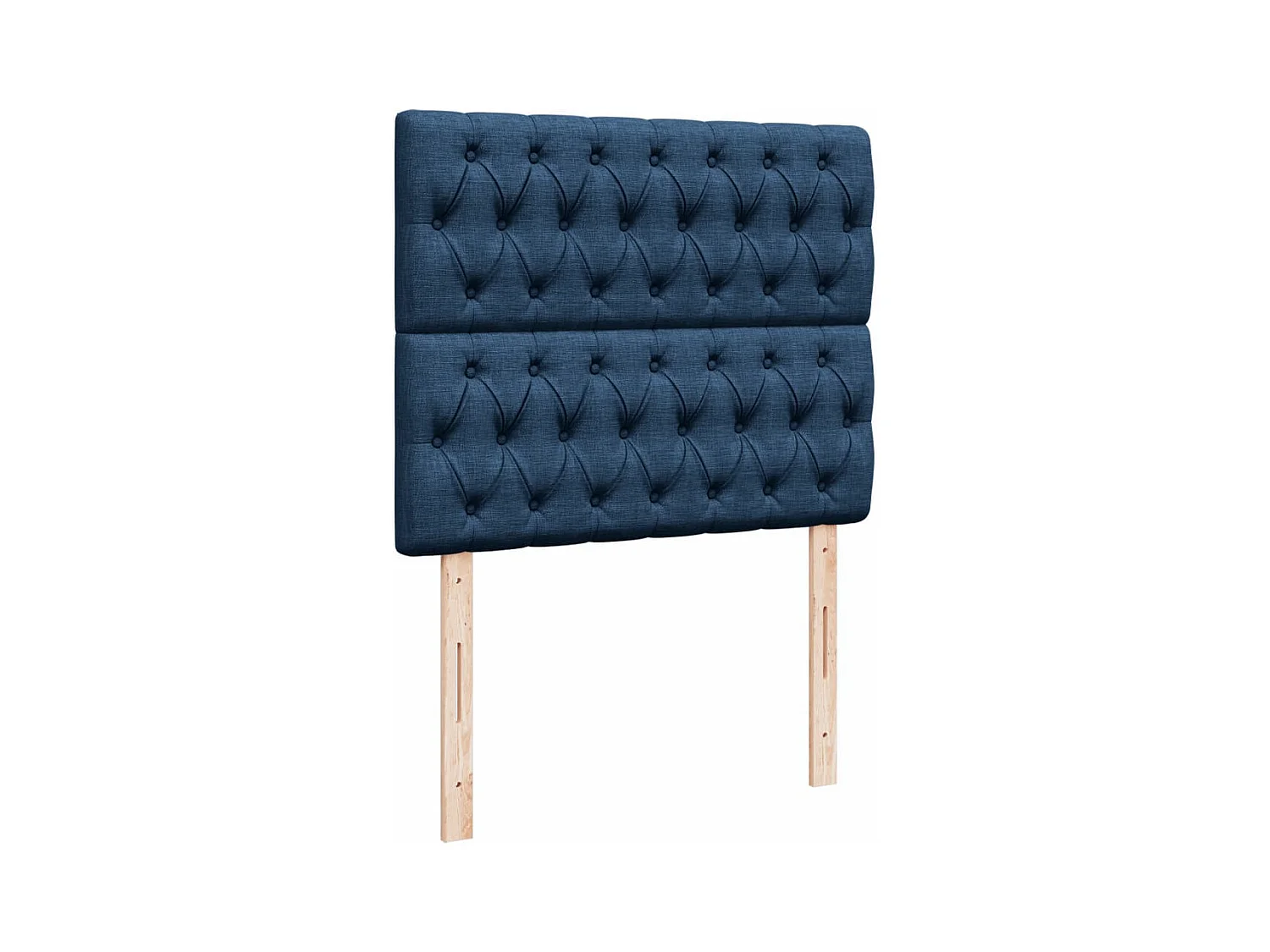 Boxspring met matras stof blauw 120x190 cm