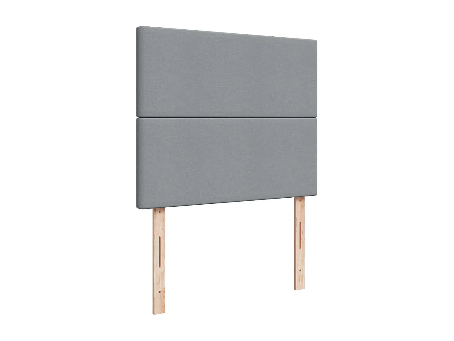 Cama box spring con colchón tela gris claro 120x200 cm