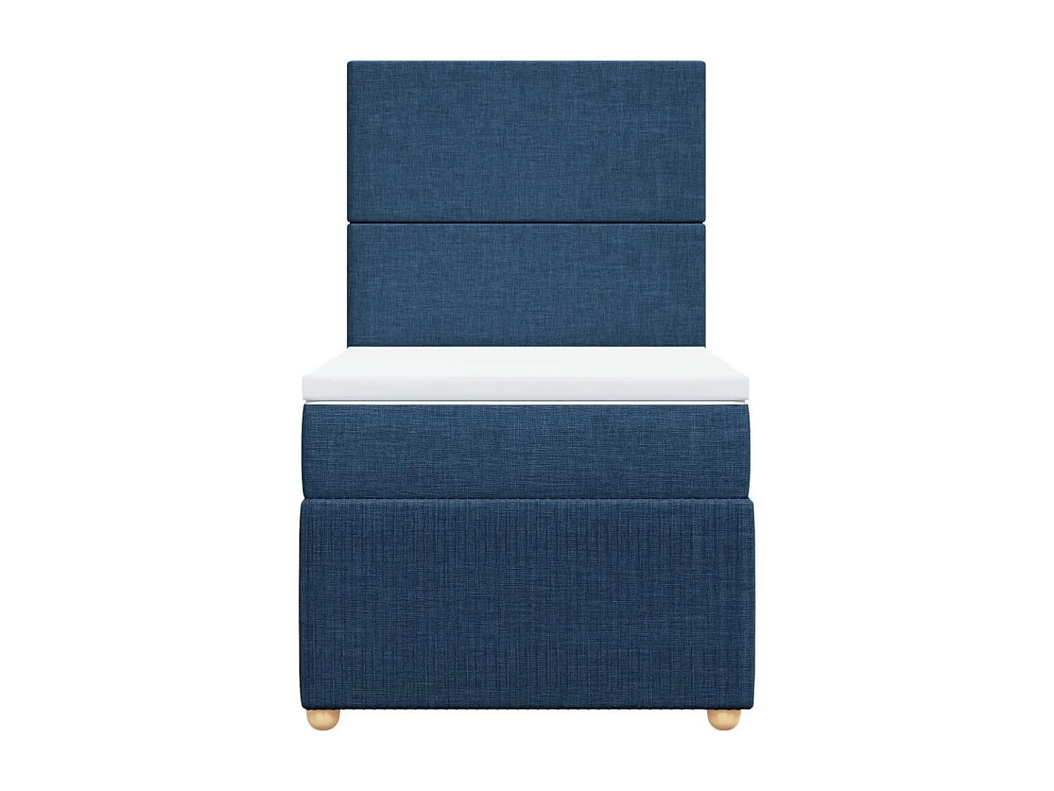 Cama com molas/colchão 100x200 cm tecido azul