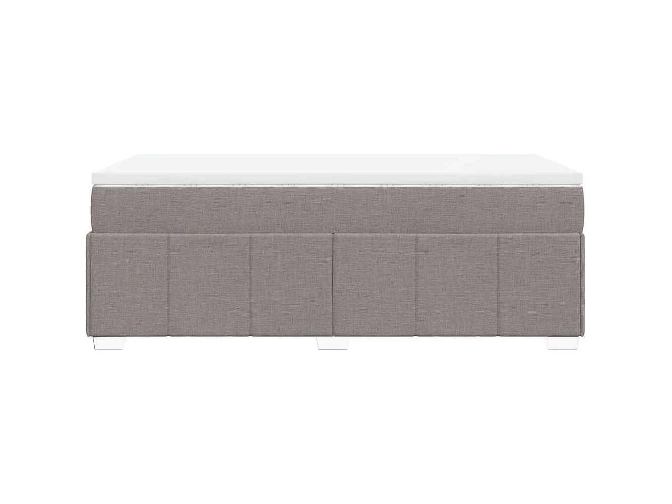 Sommier à lattes de lit avec matelas Taupe 90x190 cm Tissu