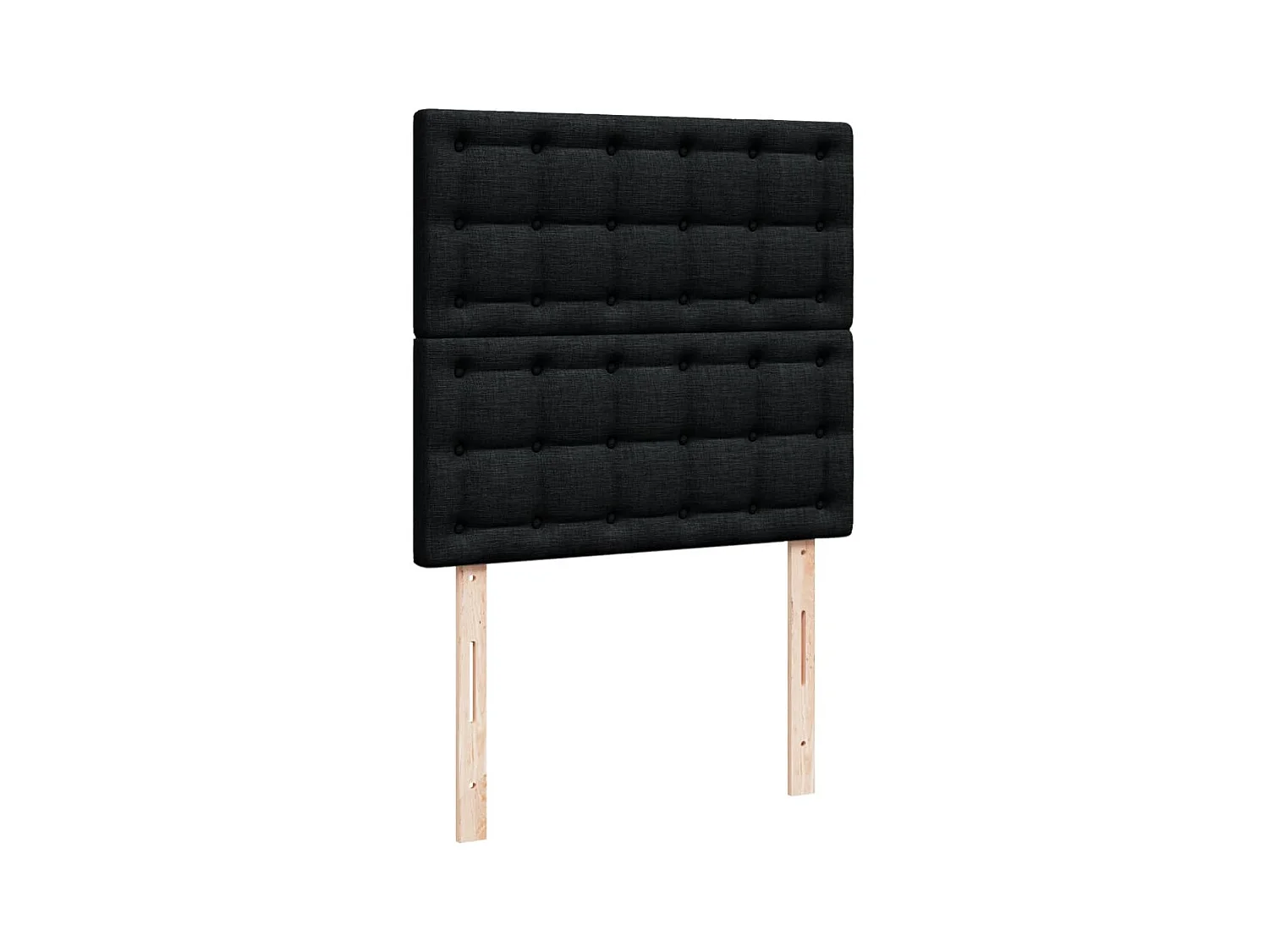 Cama com molas/colchão 90x200 cm tecido preto