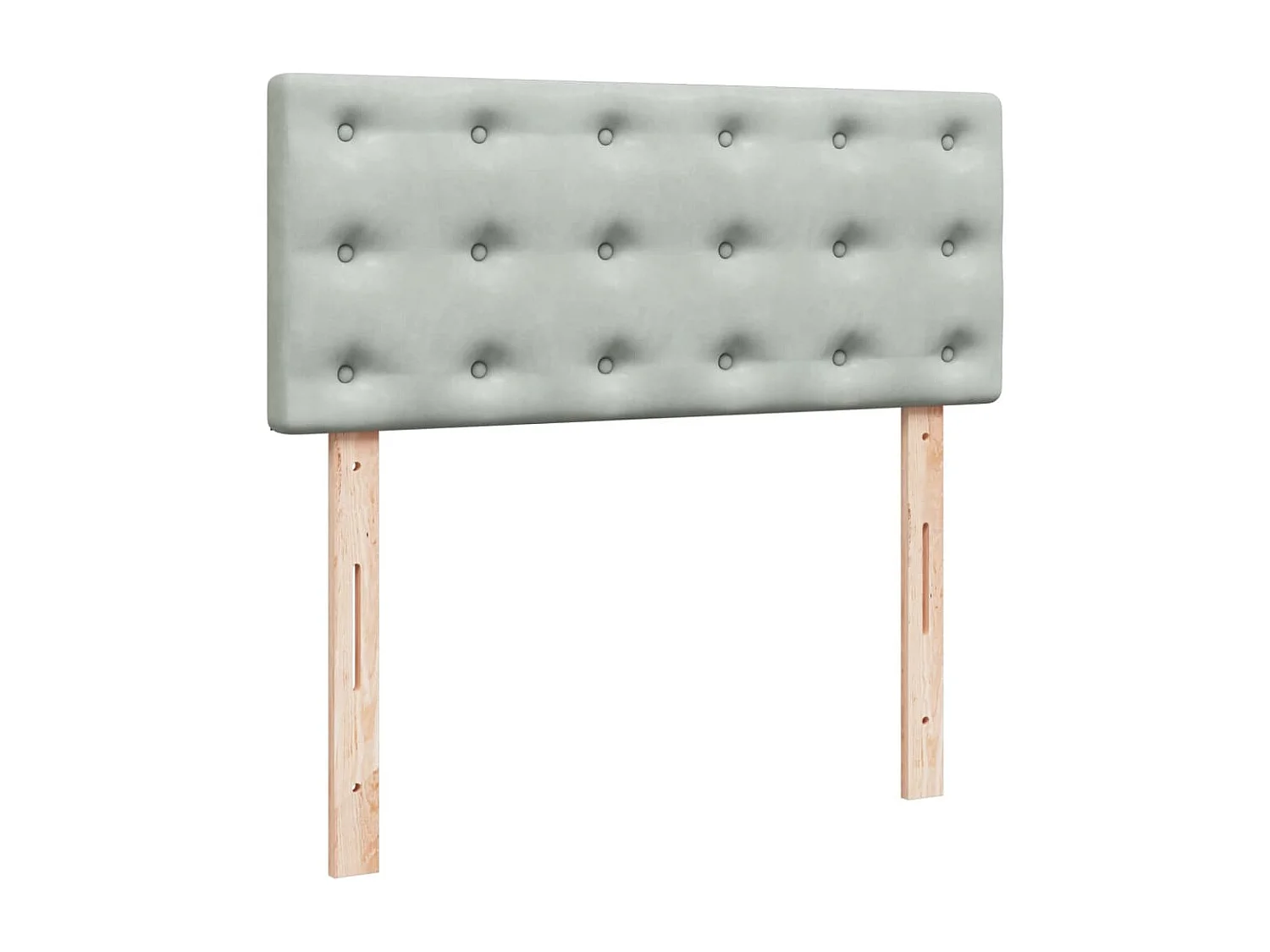 Sommier à lattes de lit et matelas Gris clair 120x200cm Velours