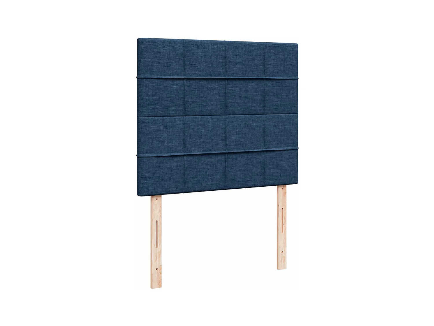 Cama boxspring com colchão 120x190 cm tecido azul