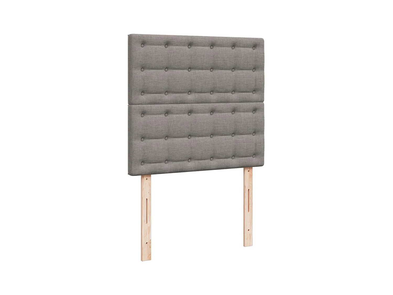 Cama com molas/colchão 90x190 cm tecido castanho-acinzentado