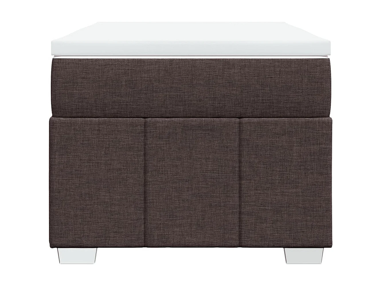 Cama com molas/colchão 80x200 cm tecido castanho-escuro