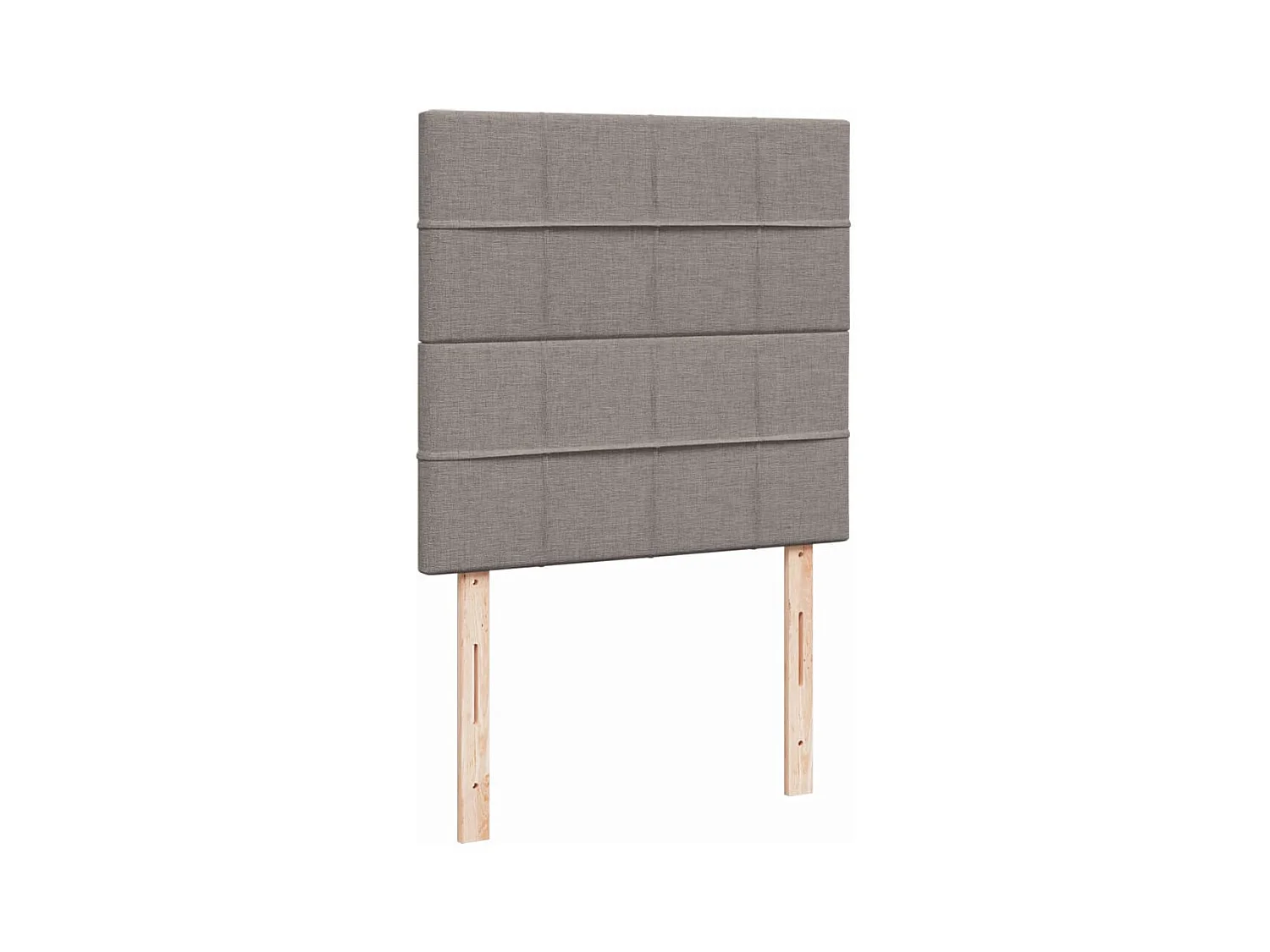 Sommier à lattes de lit avec matelas Taupe 90x190 cm Tissu