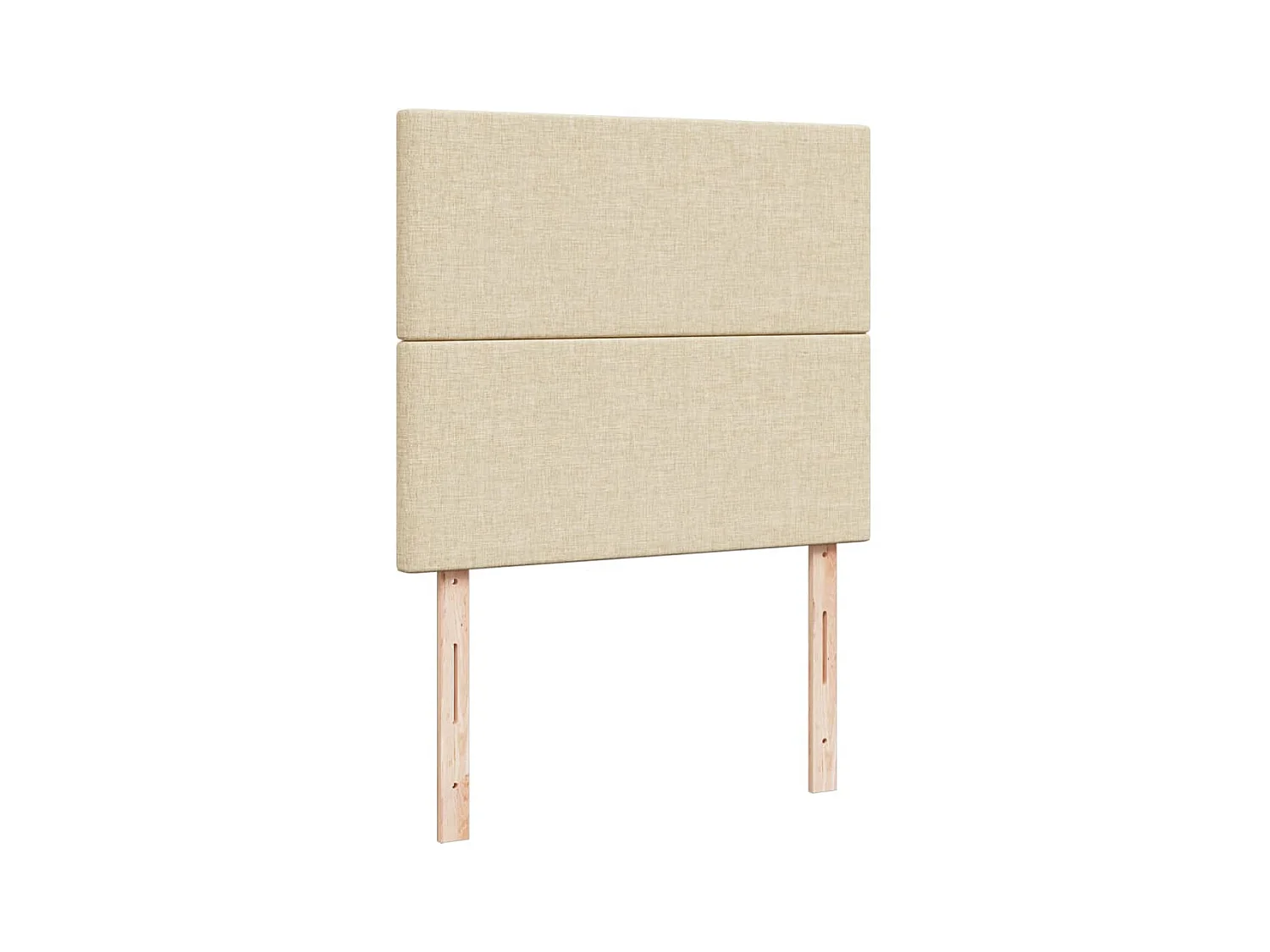 Cama boxspring com colchão 120x190 cm tecido cor creme