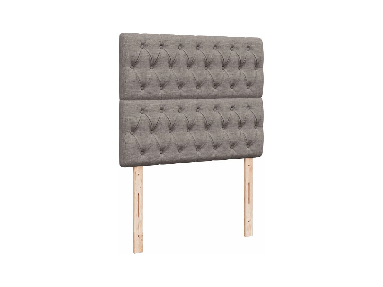 Sommier à lattes de lit avec matelas taupe 120x190 cm tissu