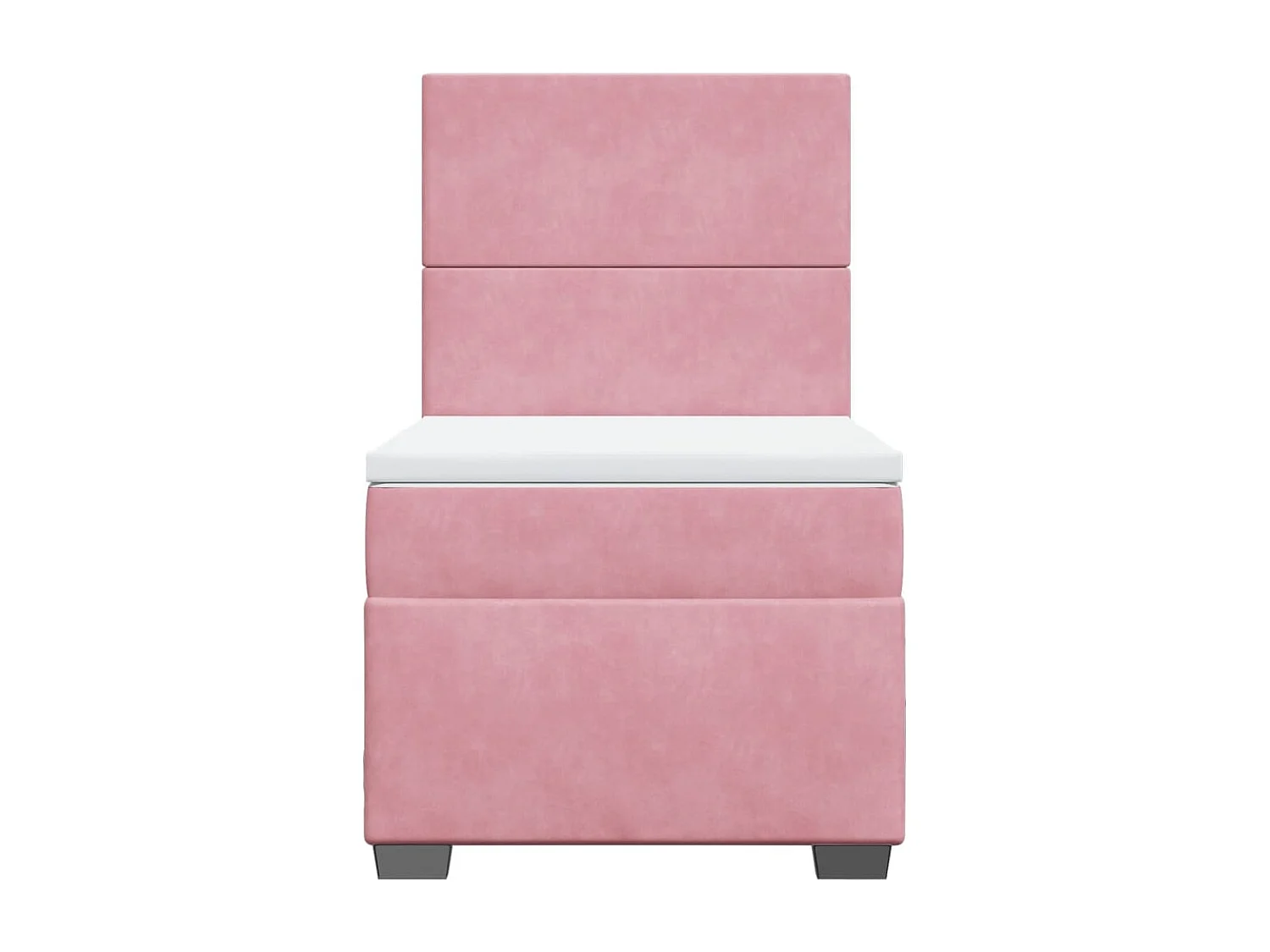 Sommier à lattes de lit avec matelas Rose 90x200 cm Velours