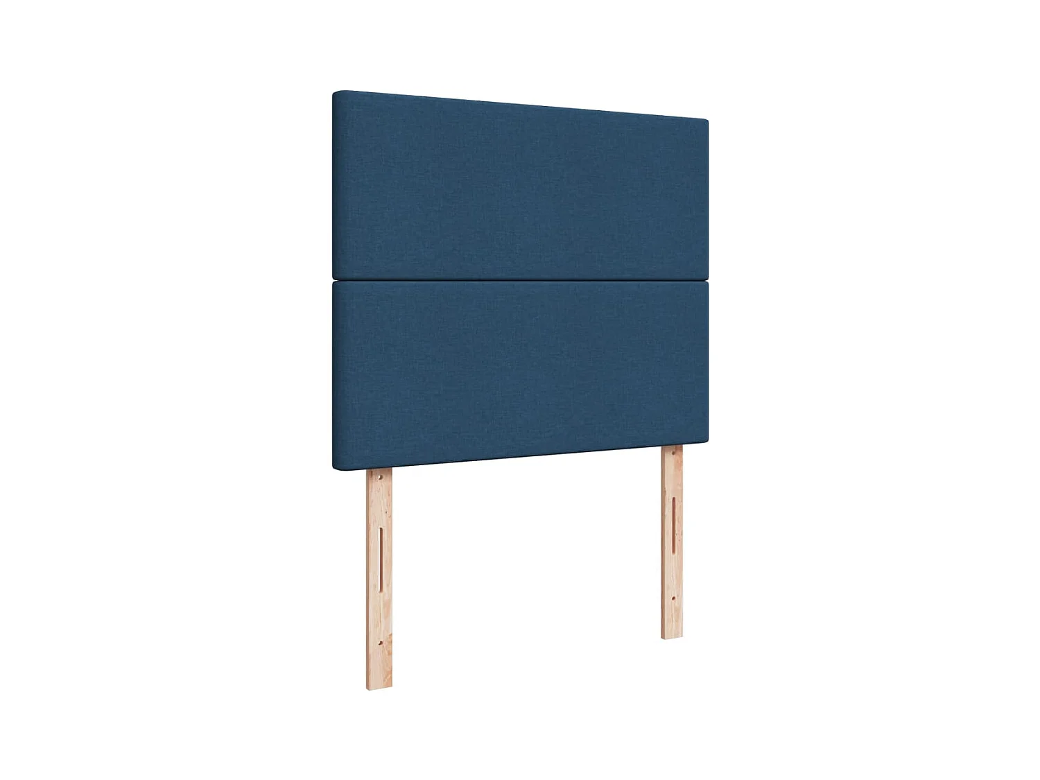 Cama boxspring com colchão 120x190 cm tecido azul