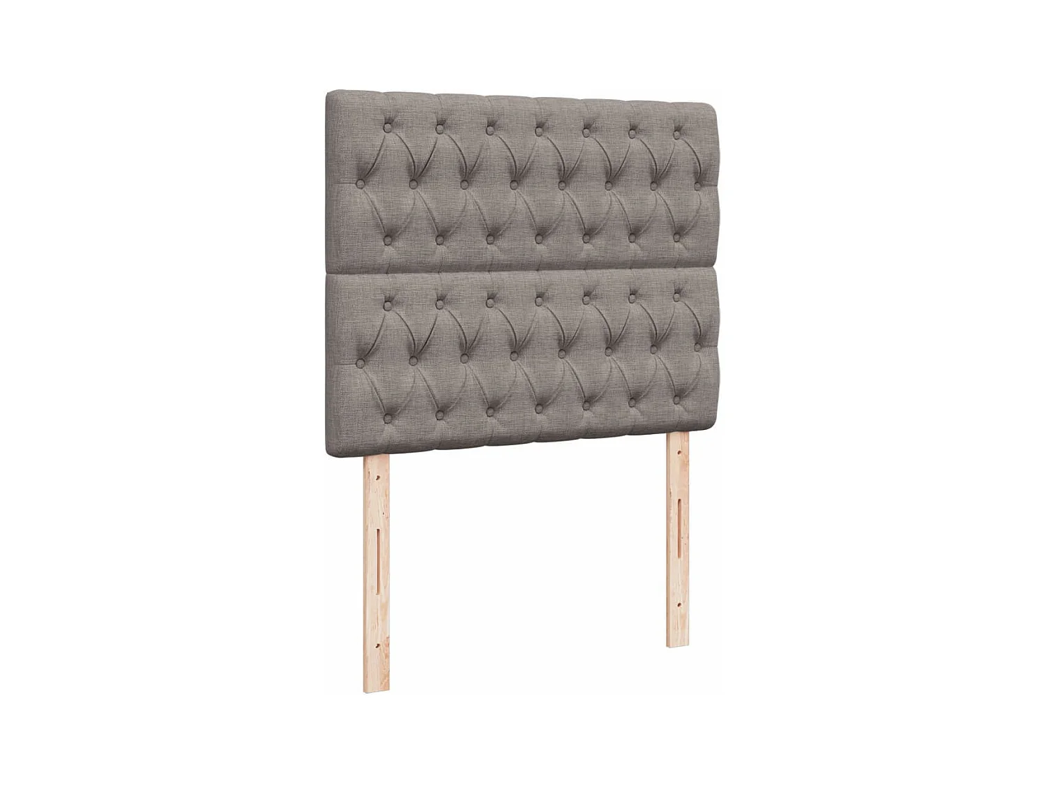 Cama boxspring c/ colchão 120x190cm tecido castanho-acinzentado
