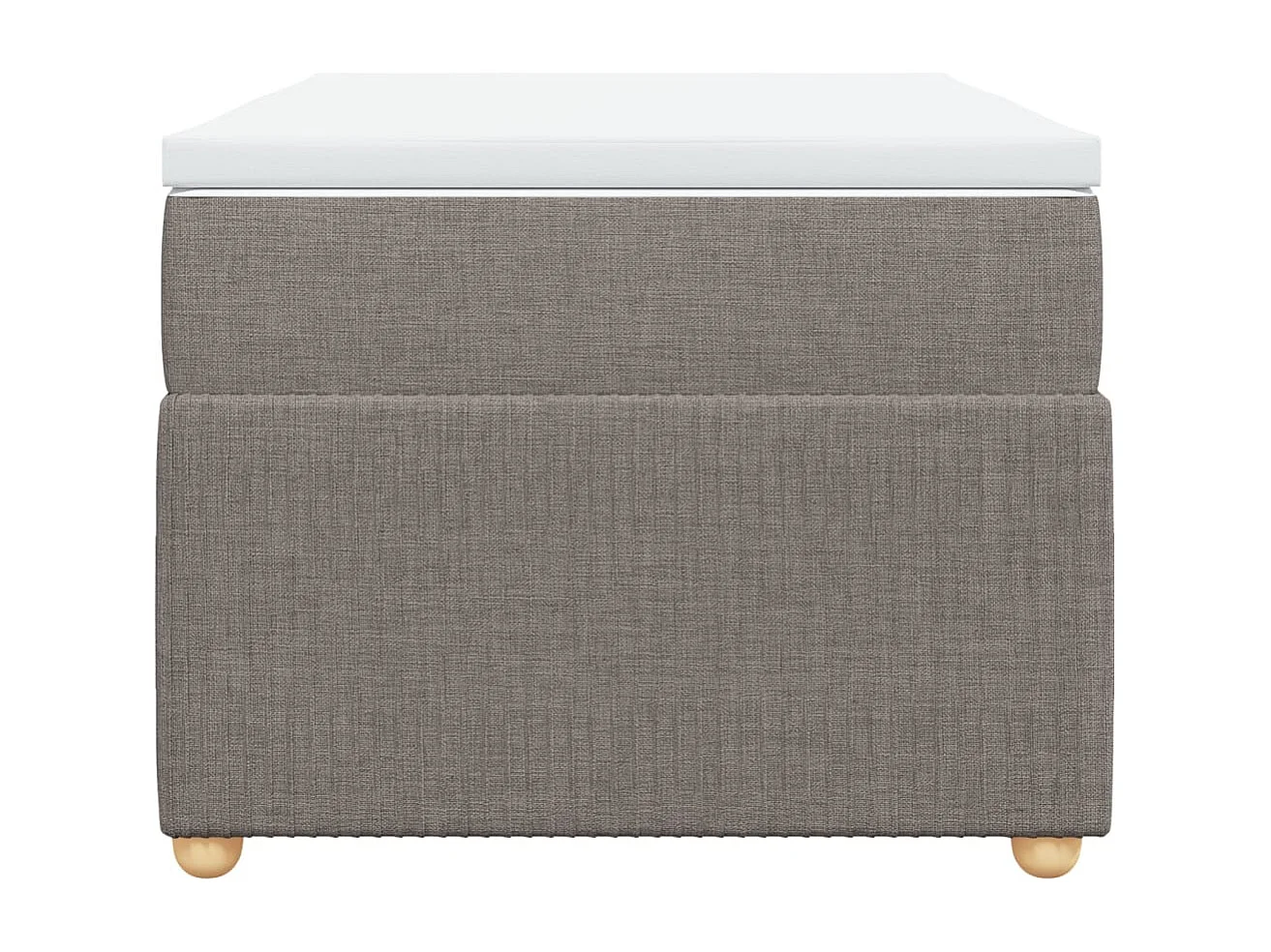 Sommier à lattes de lit avec matelas Taupe 90x190 cm Tissu