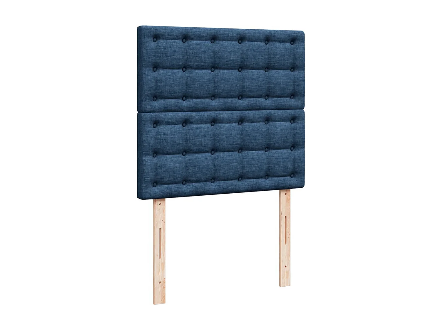 Sommier à lattes de lit avec matelas Bleu 80x200 cm Tissu