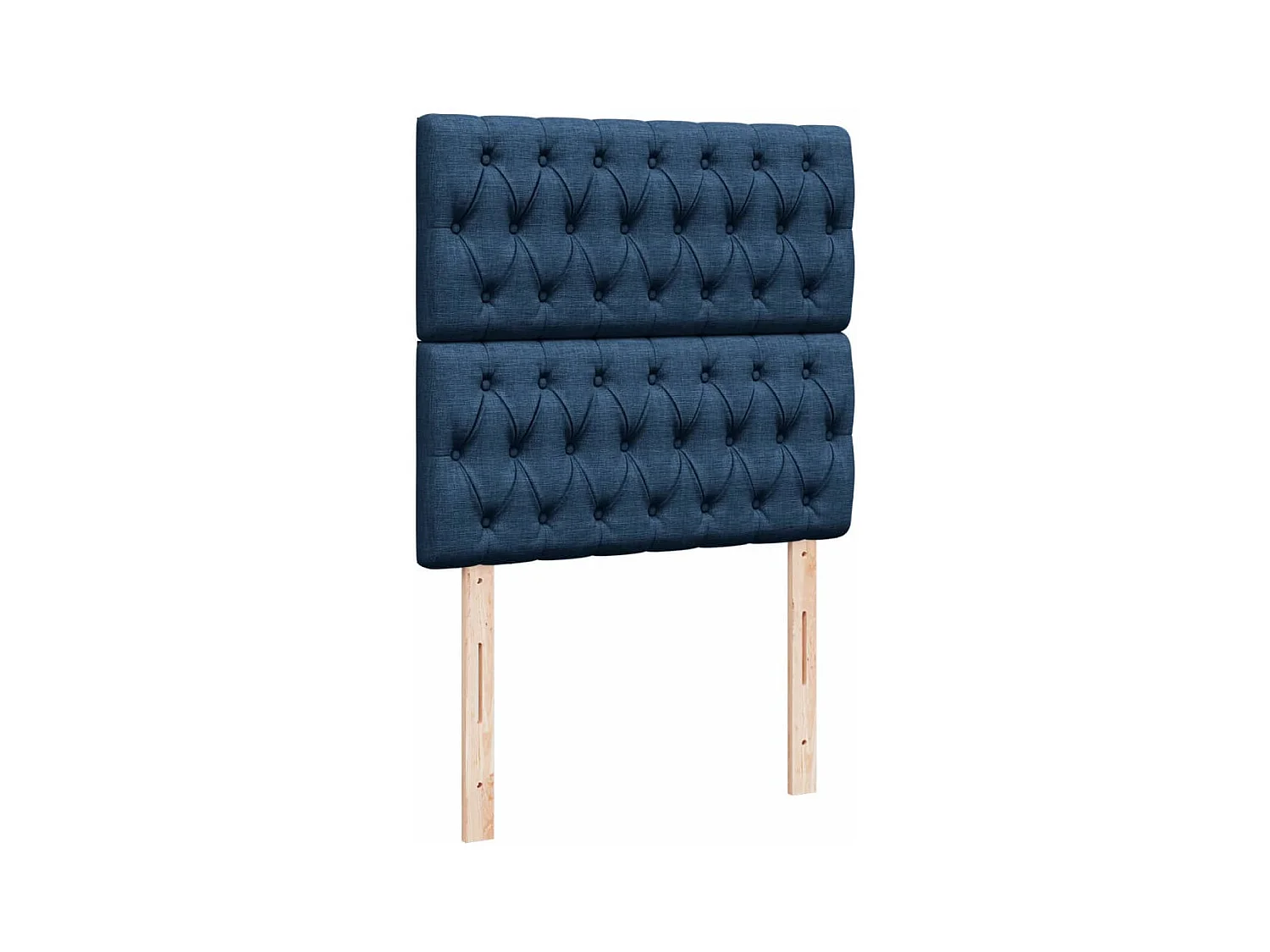 Sommier à lattes de lit avec matelas Bleu 90x190 cm Tissu