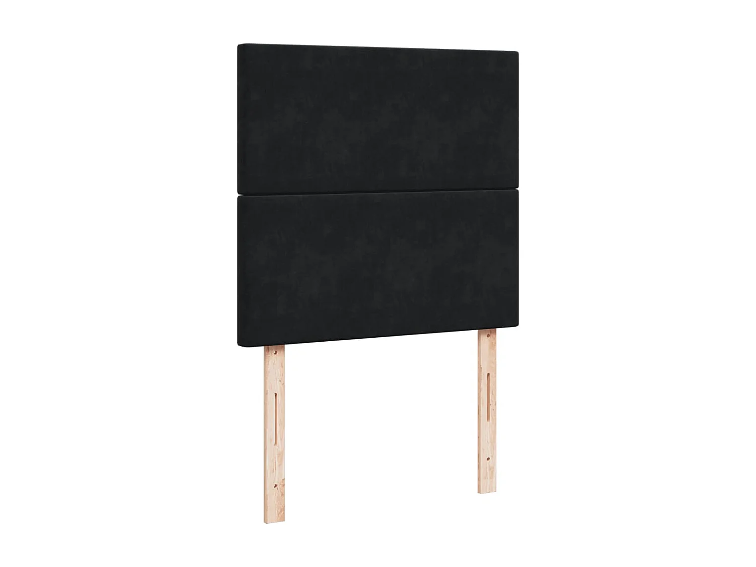 Sommier à lattes de lit avec matelas Noir 90x200 cm Velours