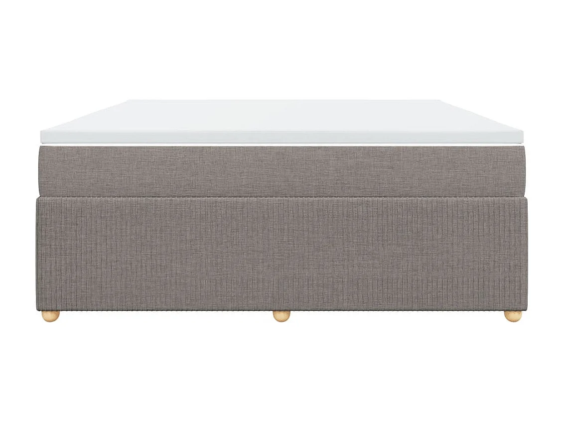 Boxspring met matras stof taupe 180x200 cm
