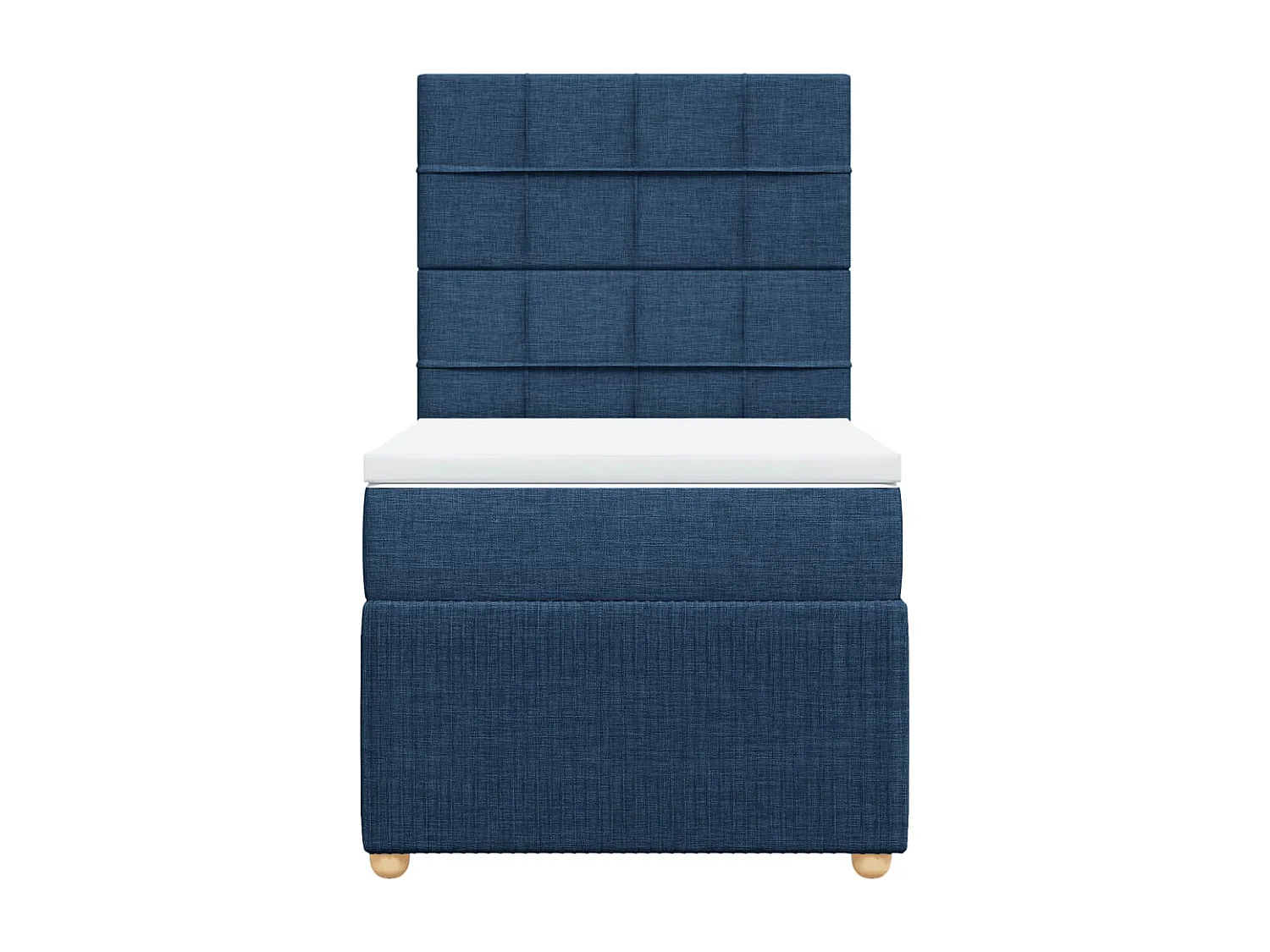 Sommier à lattes de lit avec matelas Bleu 80x200 cm Tissu