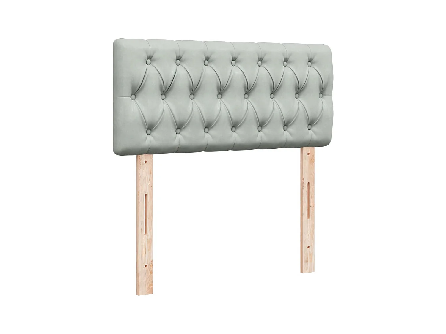 Cama com molas/colchão 90x200 cm veludo cinza-claro