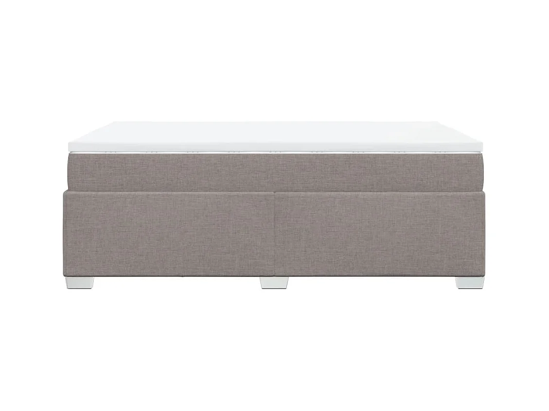 Sommier à lattes de lit avec matelas taupe 120x190 cm tissu
