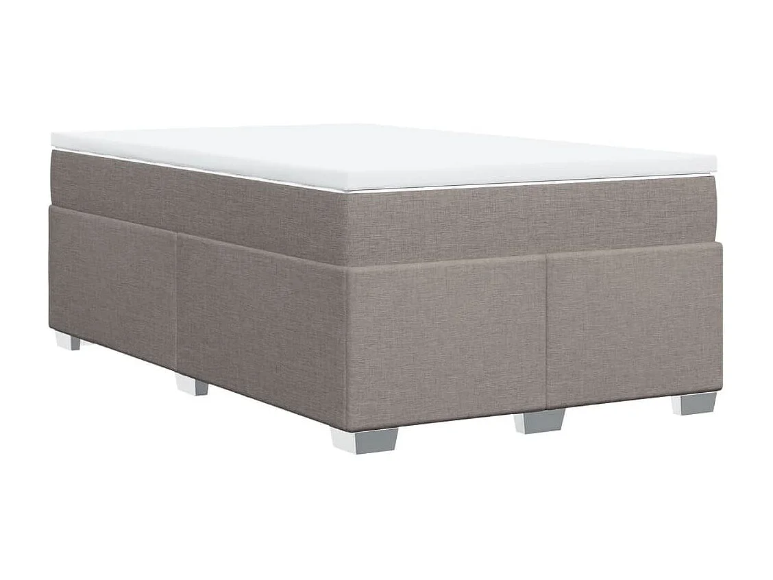 Sommier à lattes de lit avec matelas taupe 120x190 cm tissu