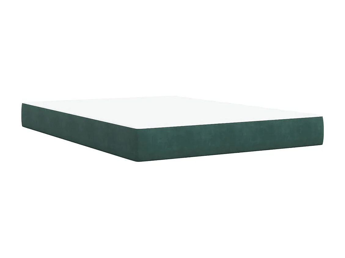 Boxspring met matras fluweel donkergroen 160x200 cm