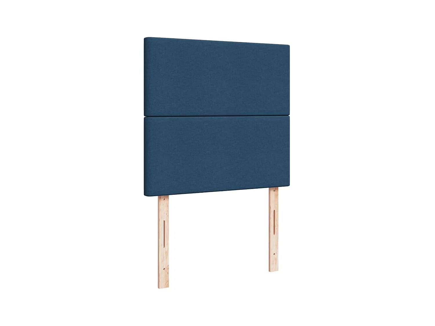 Cama com molas/colchão 80x200 cm tecido azul