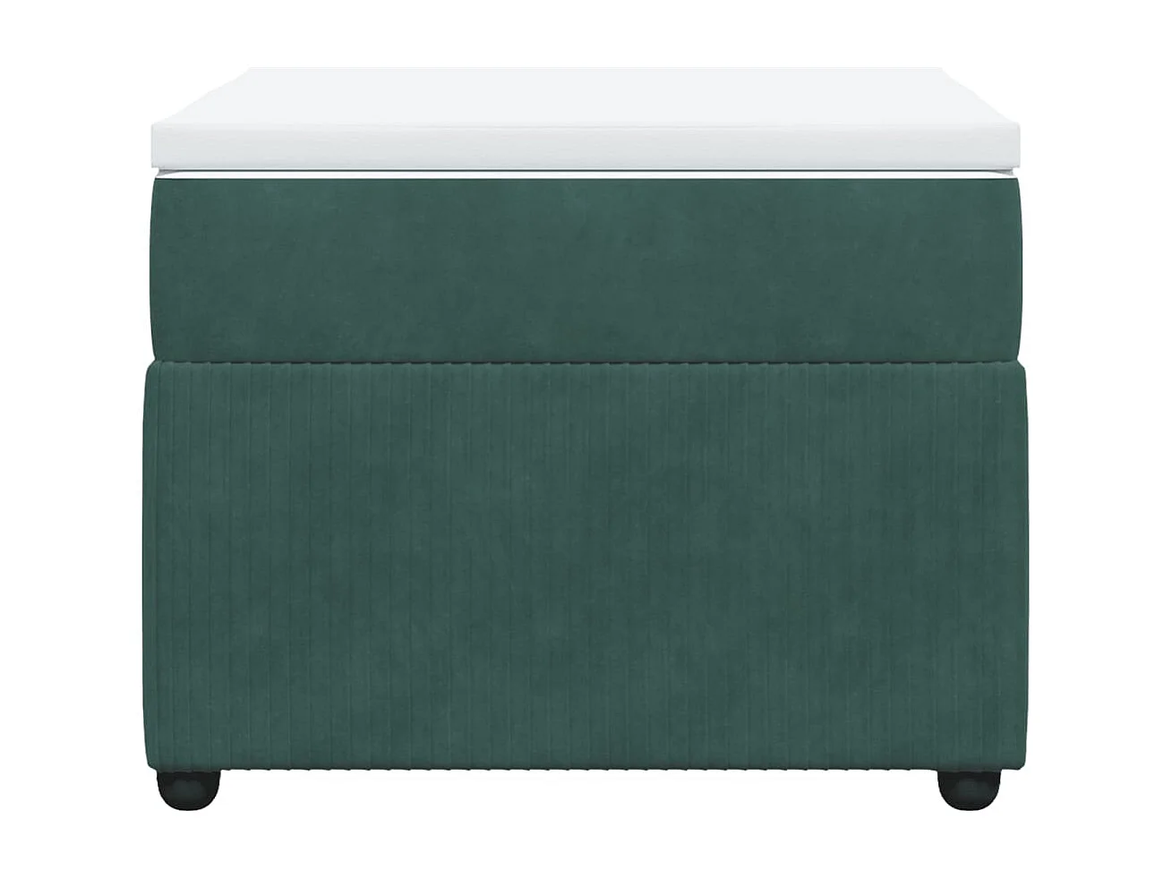 Sommier à lattes de lit avec matelas Vert foncé 90x200 cm