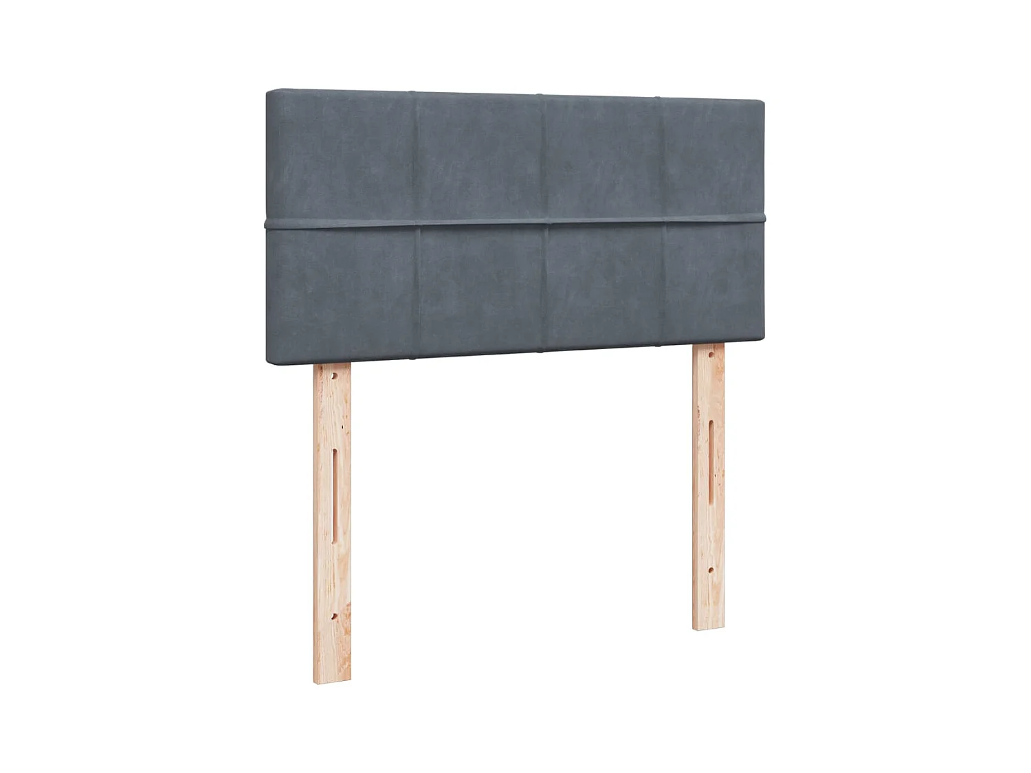 Cama com molas/colchão 80x200 cm veludo cinza-escuro