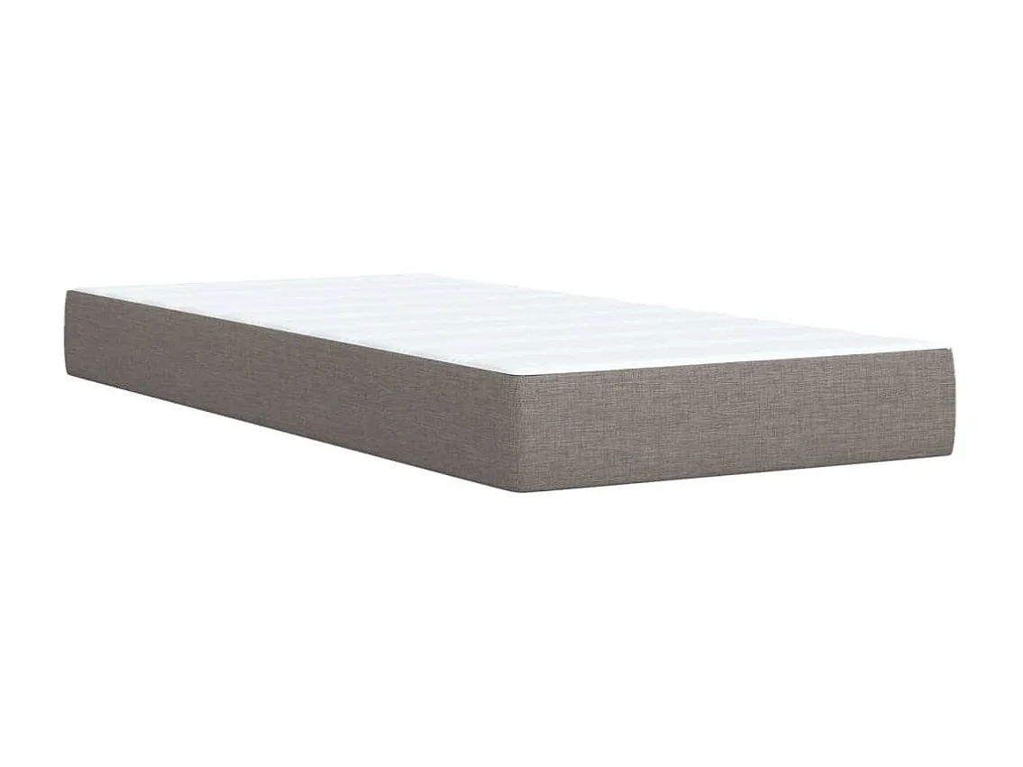Sommier à lattes de lit avec matelas Taupe 80x200 cm Tissu