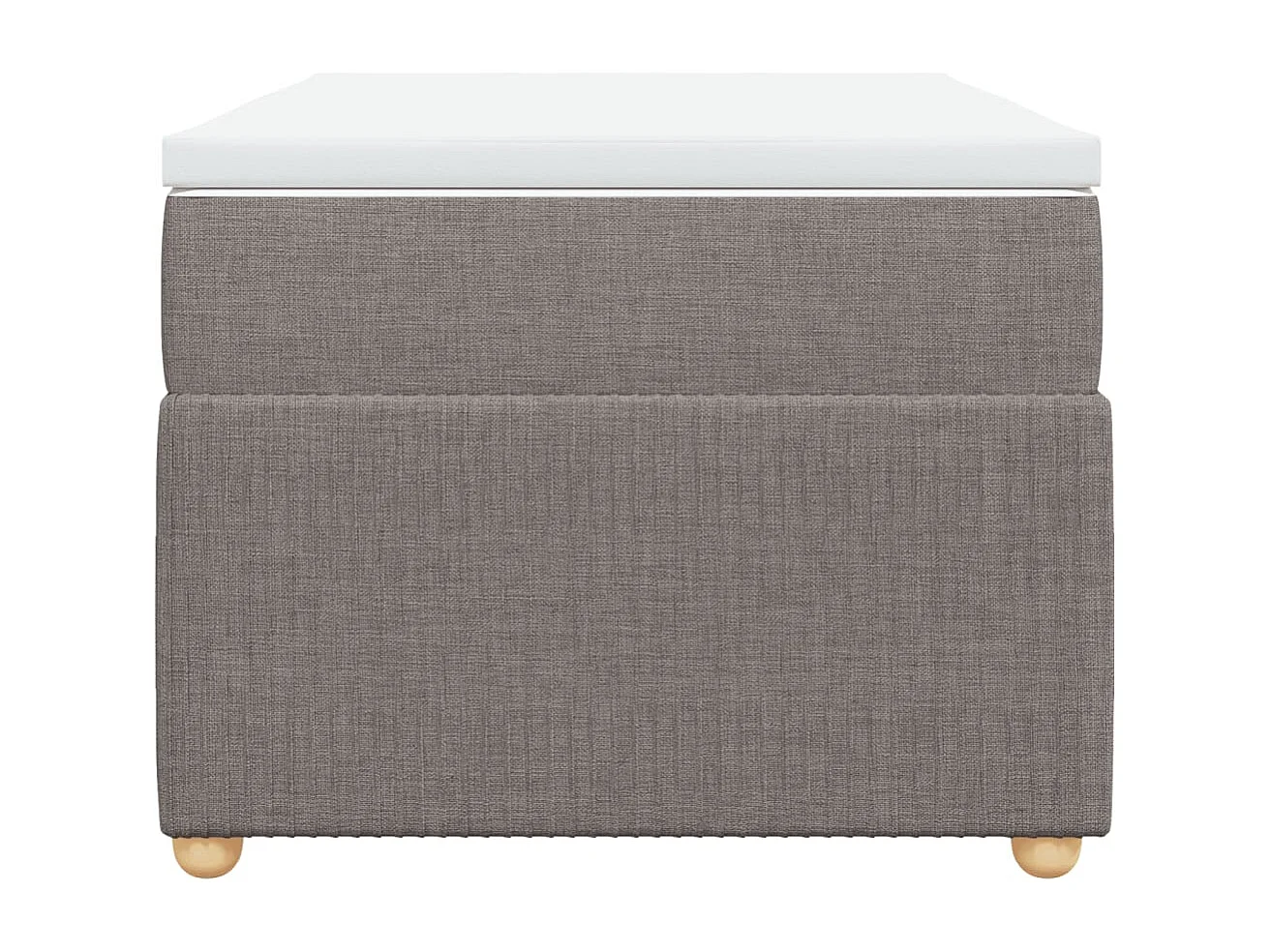 Sommier à lattes de lit avec matelas Taupe 80x200 cm Tissu