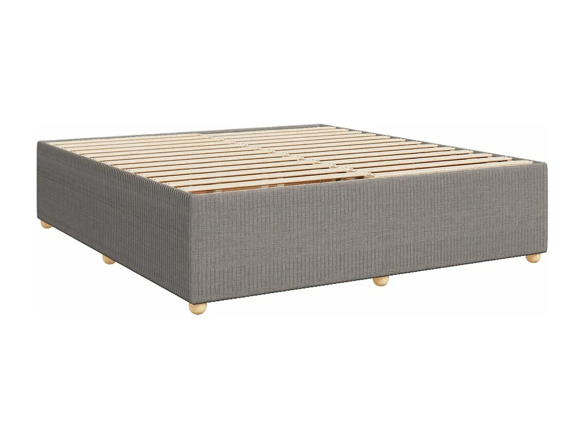 Sommier à lattes de lit avec matelas Taupe 180x200 cm Tissu