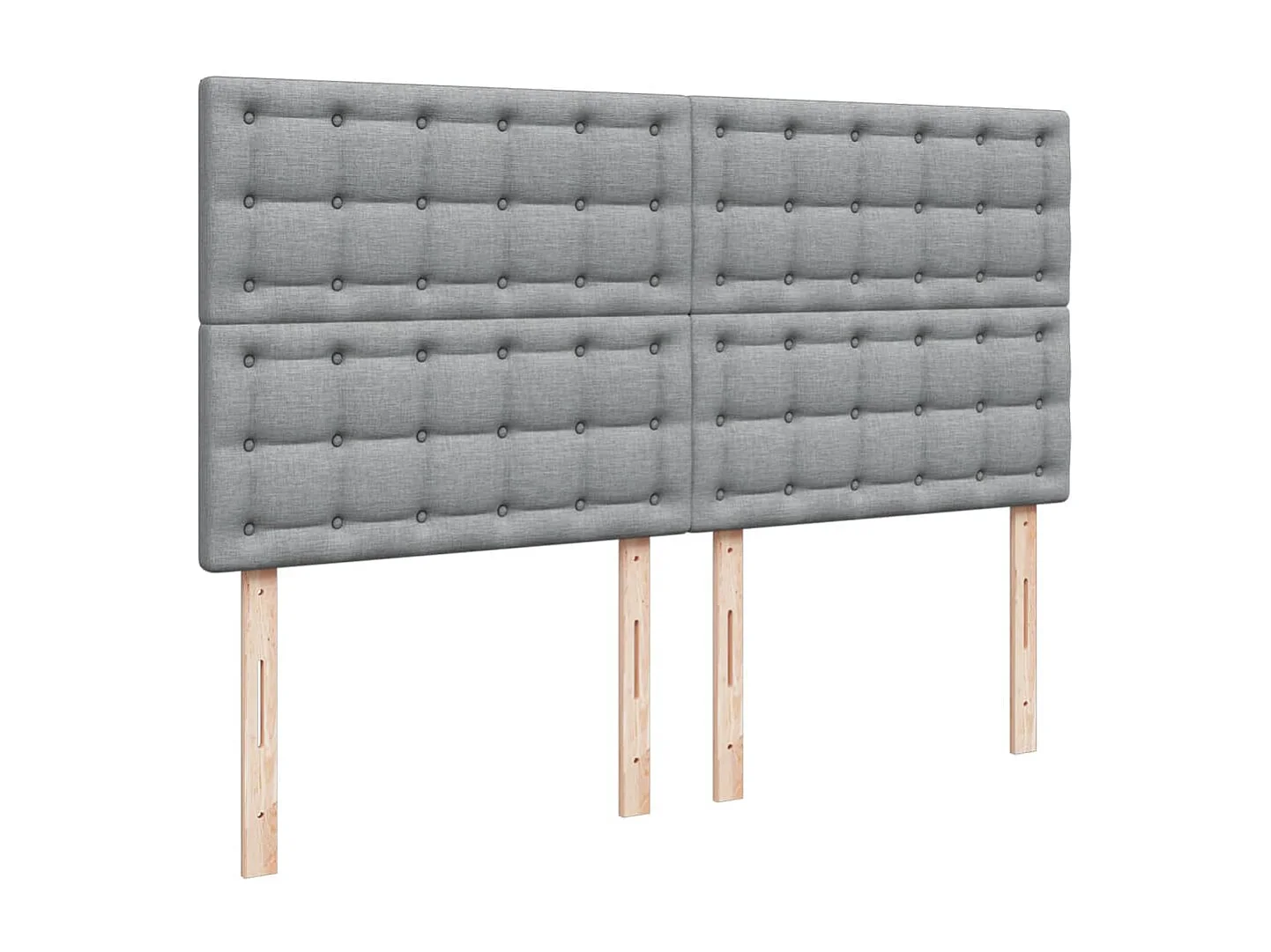 Boxspring met matras stof lichtgrijs 180x200 cm