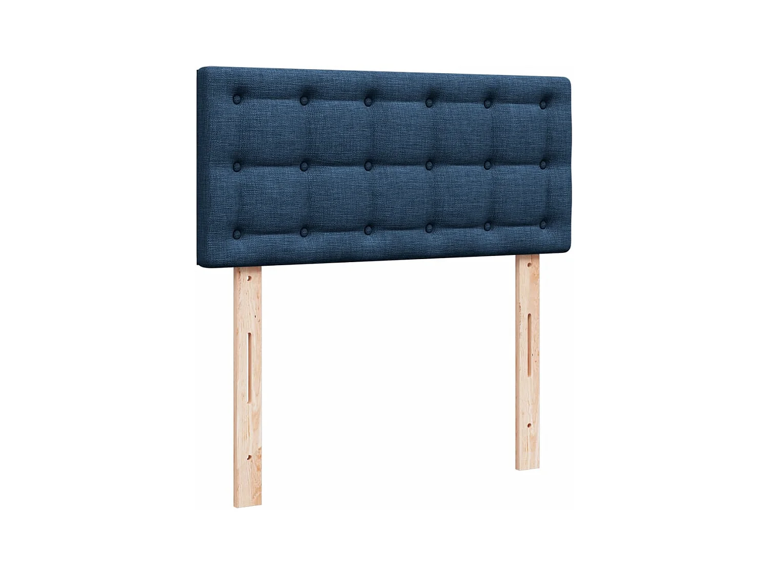 Sommier à lattes de lit avec matelas Bleu 90x190 cm Tissu