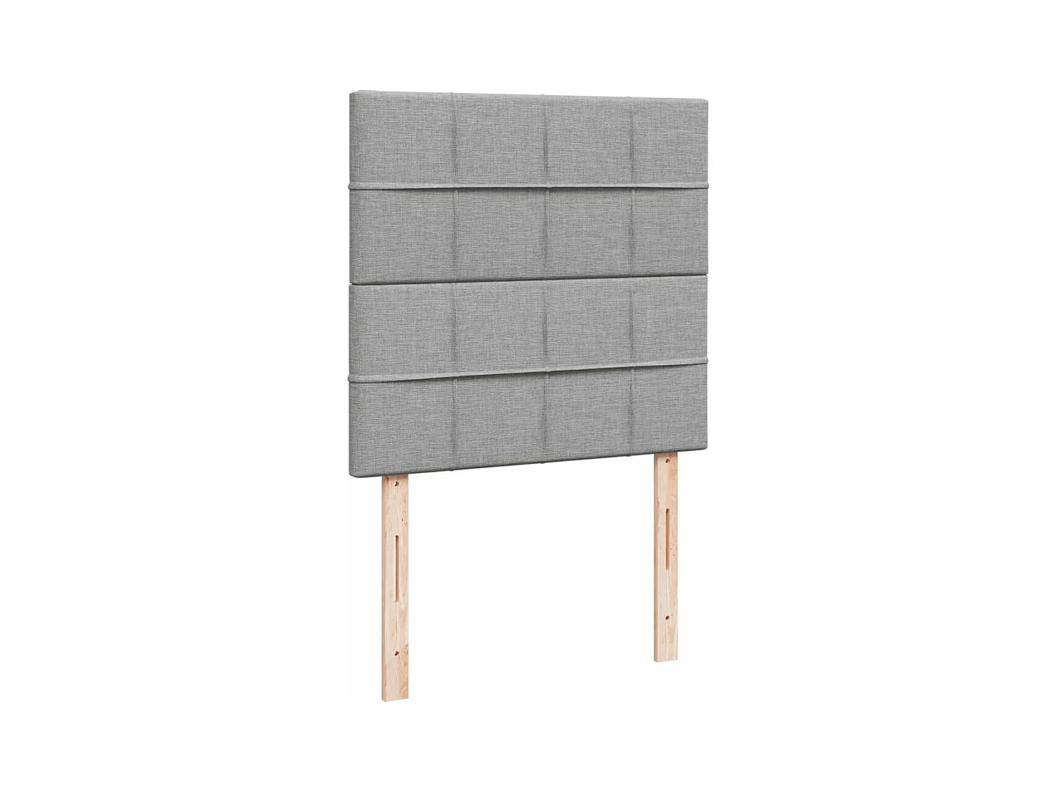 Sommier à lattes de lit avec matelas gris clair 80x200 cm tissu